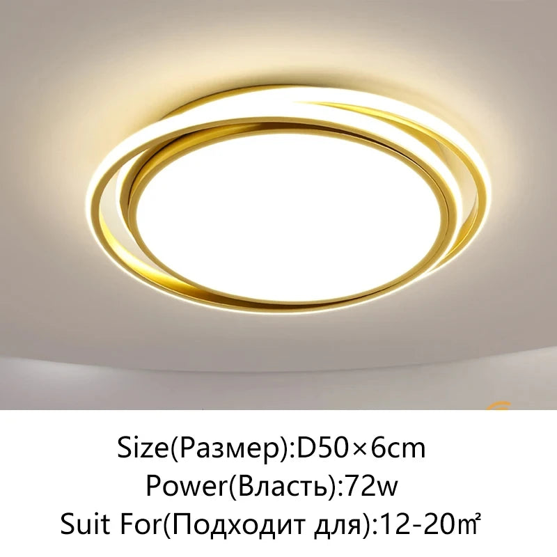 Living Room LED Ceiling Lamp Modern Simple Bedroom Dining Light Nordic Lustre Home Decor Interior Lighting Kids Chandelier