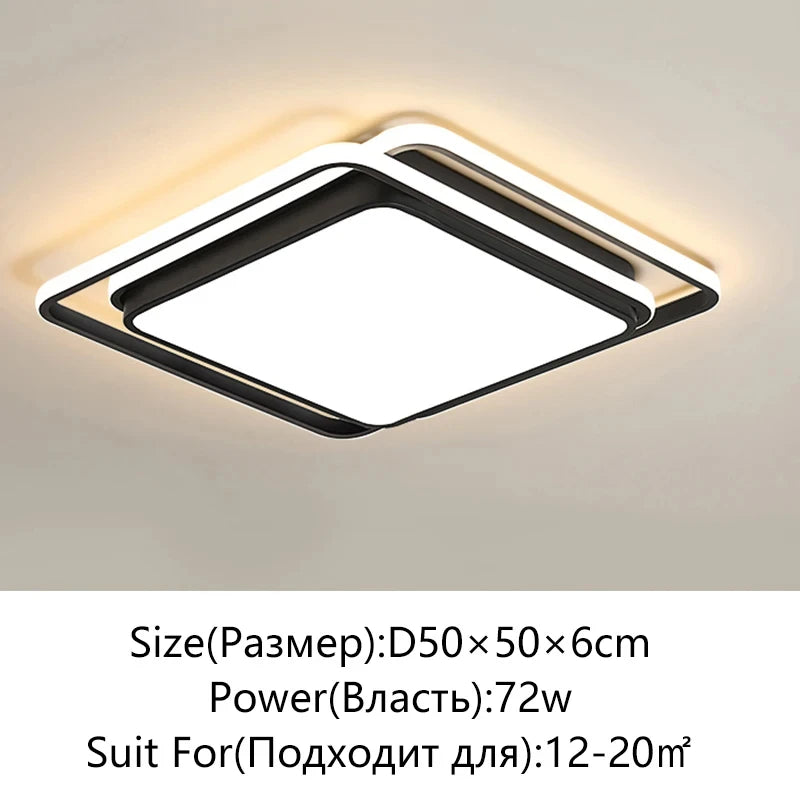 Living Room LED Ceiling Lamp Modern Simple Bedroom Dining Light Nordic Lustre Home Decor Interior Lighting Kids Chandelier