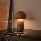 Mushroom Glow Lamp-Wood Touch Night Light