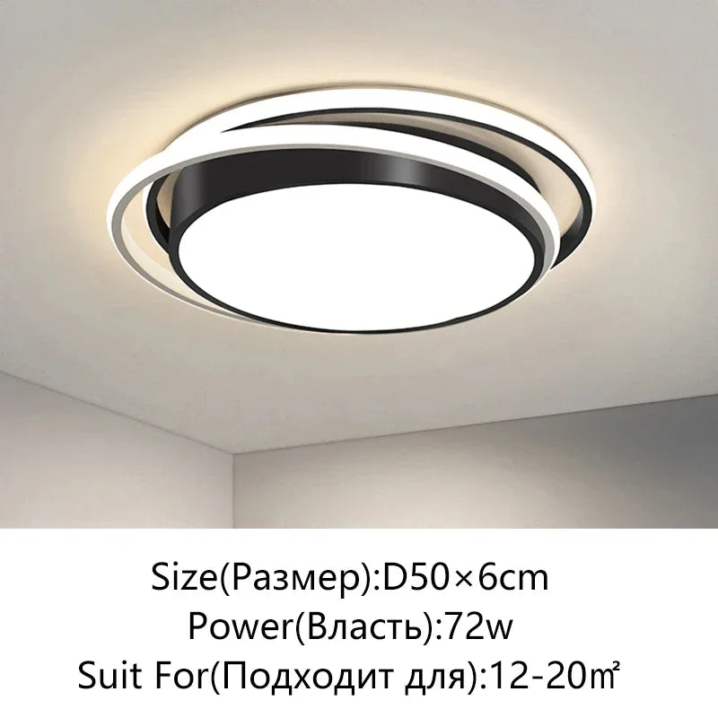 Living Room LED Ceiling Lamp Modern Simple Bedroom Dining Light Nordic Lustre Home Decor Interior Lighting Kids Chandelier