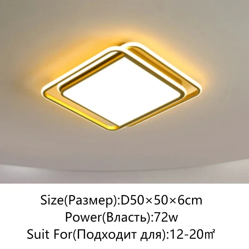 Living Room LED Ceiling Lamp Modern Simple Bedroom Dining Light Nordic Lustre Home Decor Interior Lighting Kids Chandelier