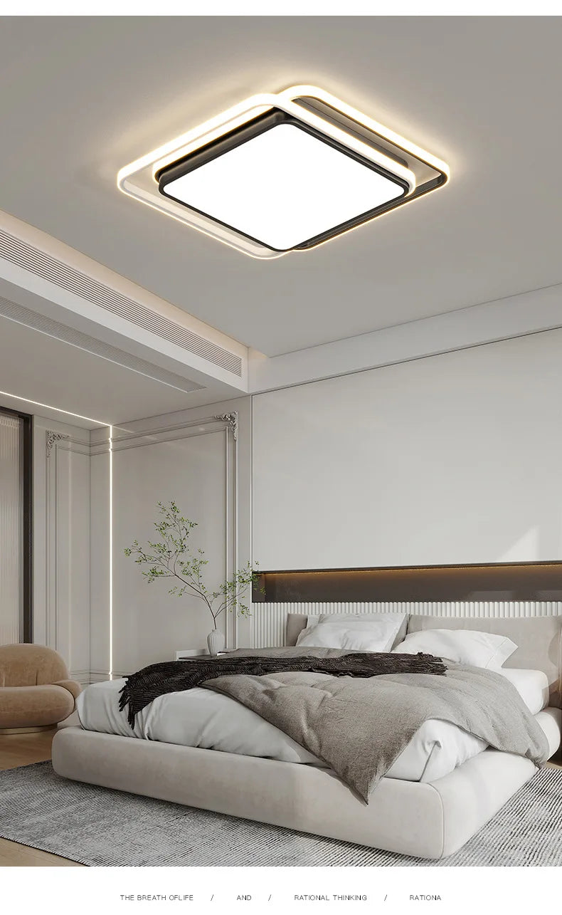 Living Room LED Ceiling Lamp Modern Simple Bedroom Dining Light Nordic Lustre Home Decor Interior Lighting Kids Chandelier