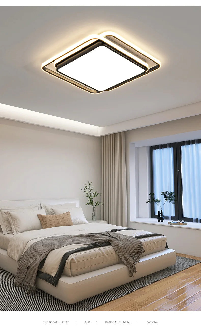 Living Room LED Ceiling Lamp Modern Simple Bedroom Dining Light Nordic Lustre Home Decor Interior Lighting Kids Chandelier