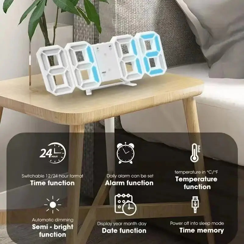 Luminova LED Digital Alarm Clock