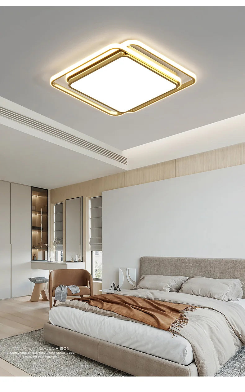 Living Room LED Ceiling Lamp Modern Simple Bedroom Dining Light Nordic Lustre Home Decor Interior Lighting Kids Chandelier
