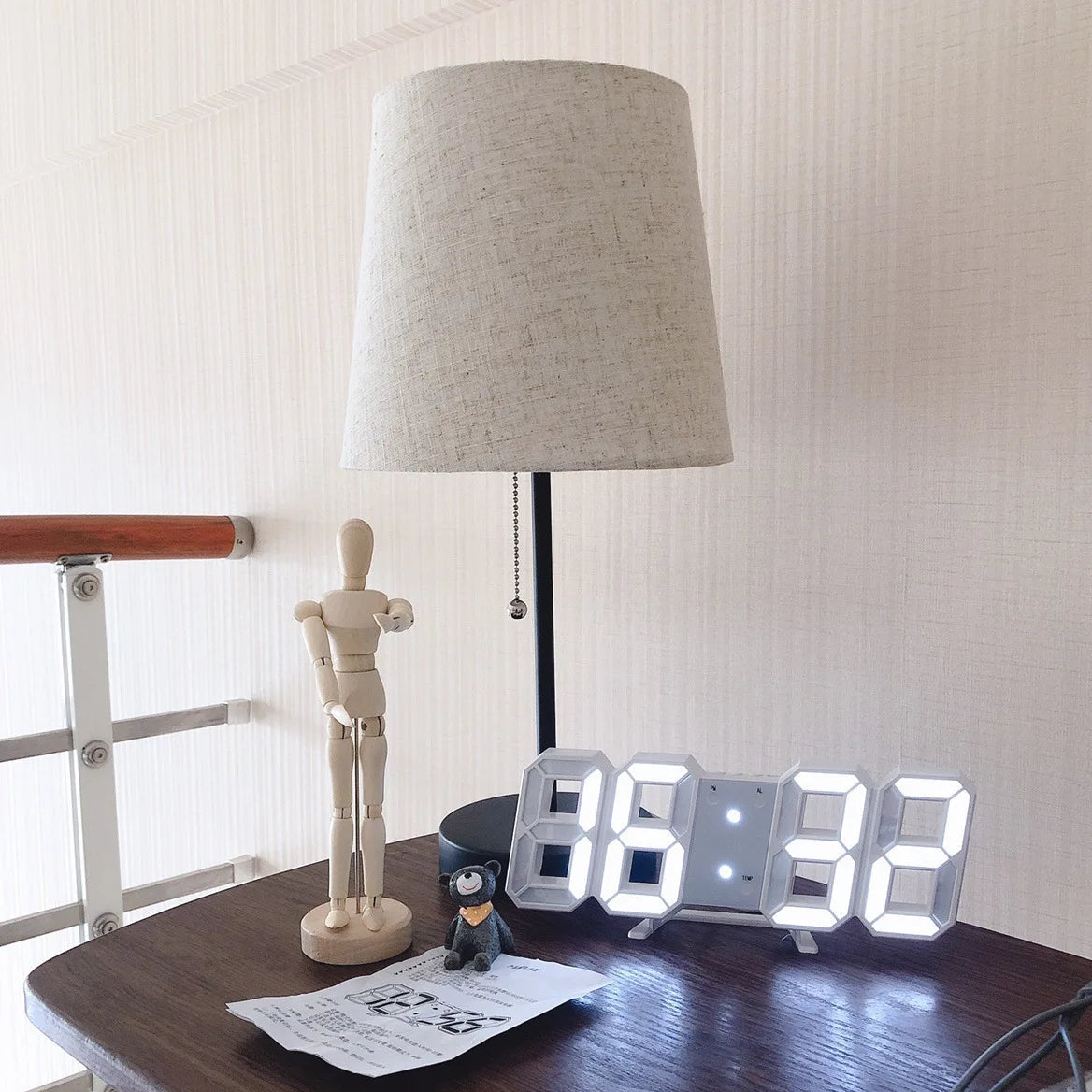 Luminova LED Digital Alarm Clock